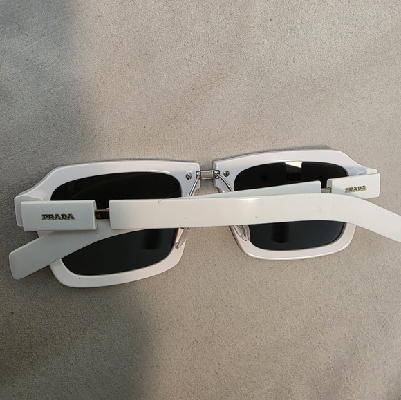 Prada White and Black Men's Glasses - Picture 3 of 4